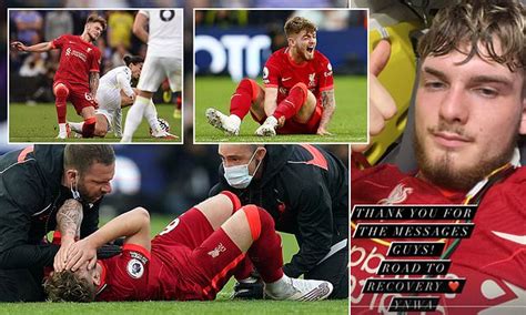 Harvey Elliott Suffers Nasty Ankle Injury Against Leeds Daily Mail Online