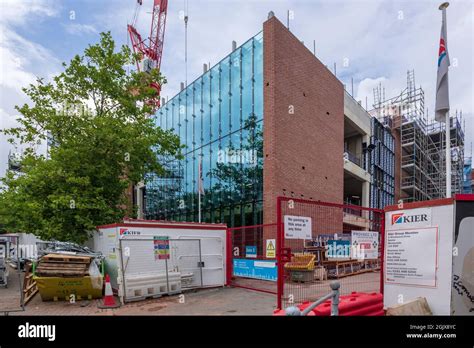 The Shakespeare North theatre construction progress in Prescot. Due to open in 2022 Stock Photo ...