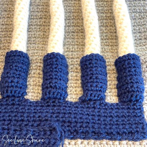 Interactive Hanukkah Menorah Crochet Pattern Etsy