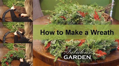 How To Make A Wreath Out Of Fresh Greenery Youtube