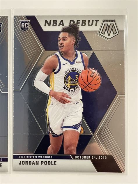 Jordan Poole Panini Mosaic NBA Debut ルーキーカード NBA カード 2019 20 バスケットボール