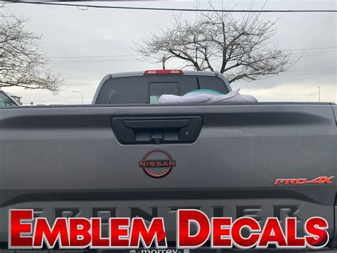 Nissan Frontier Pro4x Tailgate Emblem Decal Overlay 2022 Etsy