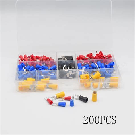 200PCS SV Terminal Set Copper Crimp Connector Insulated Cord SV End