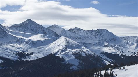 wallpaper for desktop, laptop | ne54-snow-mountain-winter-sky-blue-nature