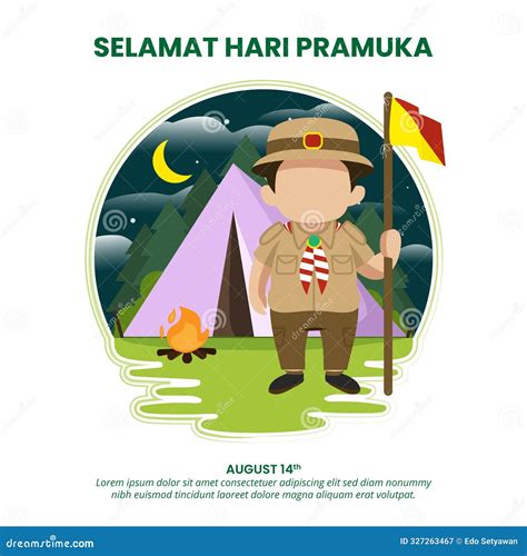 Pramuka Day Poster Template Vector CartoonDealer 284538375