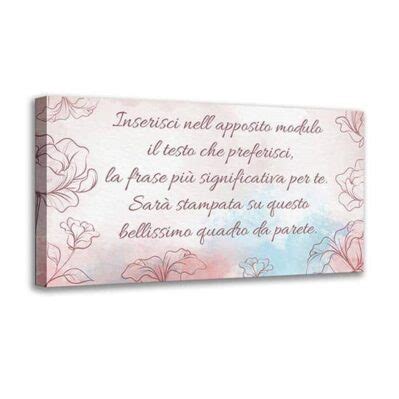 Quadro Personalizzato Con Frase Su Tela Decorazione Da Parete Moderna