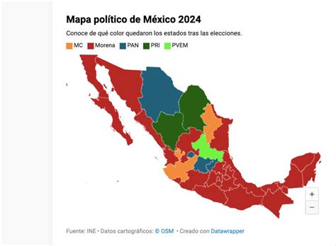 Elecciones 2024 Así Quedó El Nuevo Mapa Político En México El