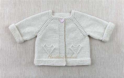 Ravelry Baby Cardigan With Hearts Pattern By Yelena Chen