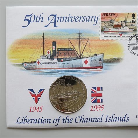 1995 Liberation Of Channel Islands 50th Anniversary WWII 2 Pounds Coin