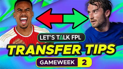 Fpl Transfer Tips Gameweek Who To Buy And Sell Fantasy Premier