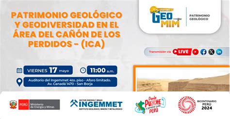 Evento semipresencial Patrimonio Geológico y Geodiversidad en el área