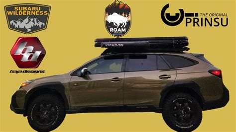 Subaru Outback Wilderness Prinsu Rack And Baja Designs Setup Youtube