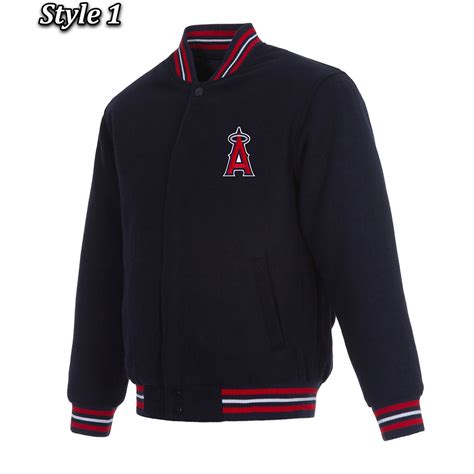 Navy Blue Varsity Los Angeles Angels Wool Jacket - Jacket Makers