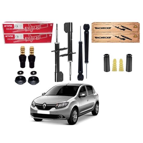 Kit Amortecedor Dianteiro Traseiro Kayaba Renault Sandero