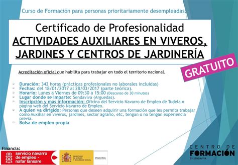 Certificado De Profesionalidad Actividades Auxiliares En Viveros