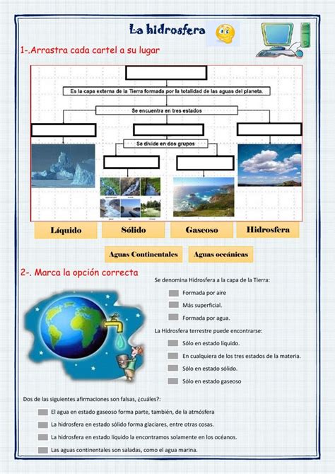 Ficha Sociales Sobre La Geosfera E Hidrosfera La Geosfera Y Sus Hot Sex Picture