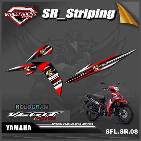 Striping Vega Force Sticker Striping Variasi List Motor Vega Force