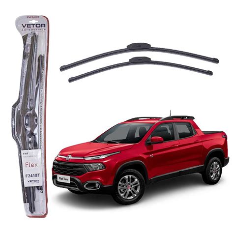 Palheta Para Brisa Especifica Flex Fiat Toro 2016 A 2023 Vto Mundo Audio