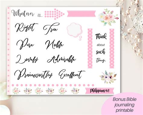 Prayer Journal/ Printable Prayer Journal/ Bible Journaling Kit ...