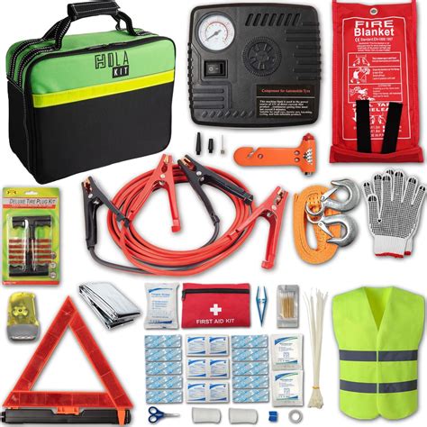 Amazon AUTODECO Car Roadside Emergency Kit 118 Pieces Premium