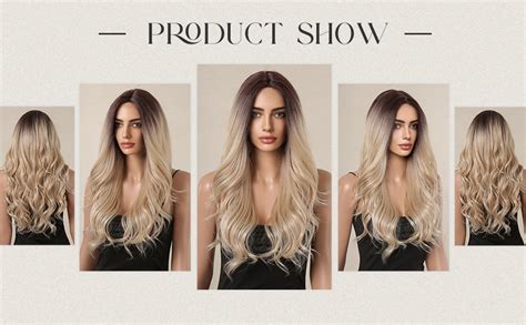 Amazon Alanhair Lace Front Brown Ombre Blonde Lace Wigs For Women