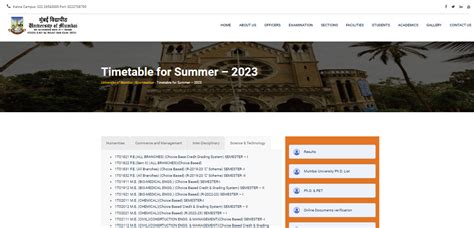 Mumbai University Time Table Summer 2024 Fy Sy Ty Ba Bsc Bcom Mcom