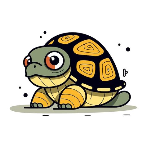 Tortue De Dessin Anim Illustration Vectorielle D Une Jolie Tortue De