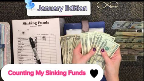 Finalizing January By Unstuffing Sinking Funds Update And Cash