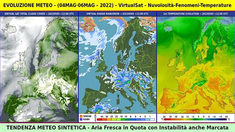 Meteosat Virtuale Fino Maggio Aria Fresca In Quota Con