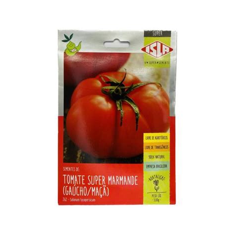 Tomate Super Marmande Gaucho 3g De Sementes ISLA SEMENTES Sementes