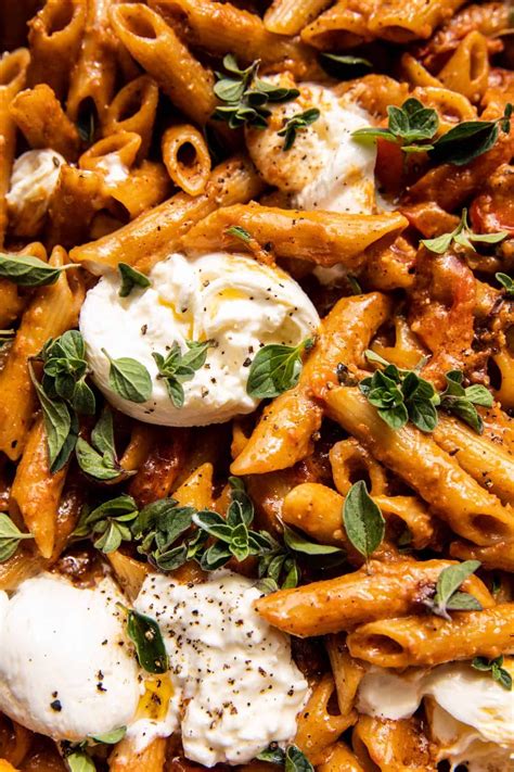 Creamy Sun Dried Tomato Pasta With Melted Burrata Artofit