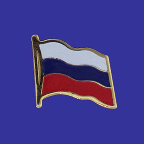 Russia Single Flag Lapel Pin Fredsflags