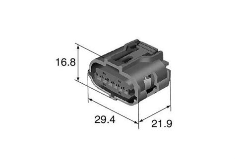 6189 1083 90980 12303 6 Way Accelerator Pedal Connector Automotive Wire Connectors