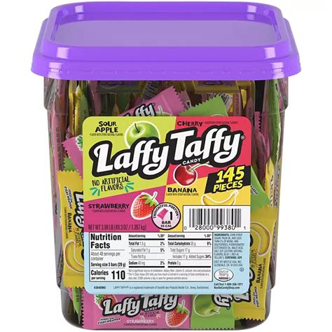 Laffy Taffy Assorted Flavors (49.3 oz.) - Sam's Club