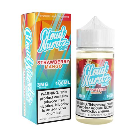 Cloud Nurdz Strawberry Mango Iced Ejuice Ml Online Shop Vape Royalty