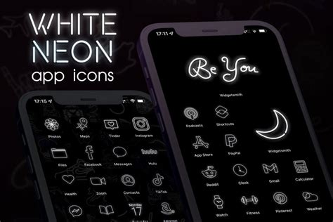 Red Neon App Icons For Ios Android Custom App Icons Free Icons