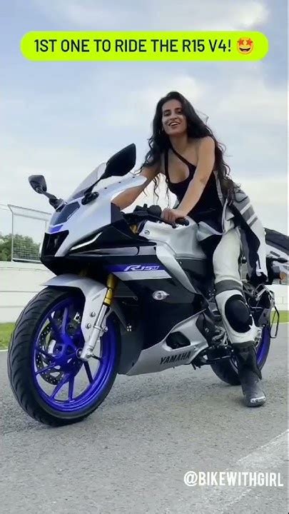 First Ridergirl Riding R15 M And V4 Viral Riding Status Video R15m