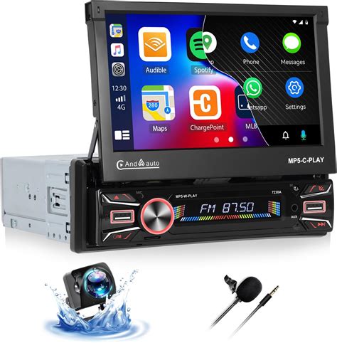 Amazon 2 64G Android 13 Single Din Car Stereo 7 Inch Flip Out