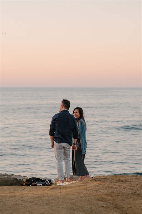 Sunset Cliffs San Diego Surprise Proposal Southern California San