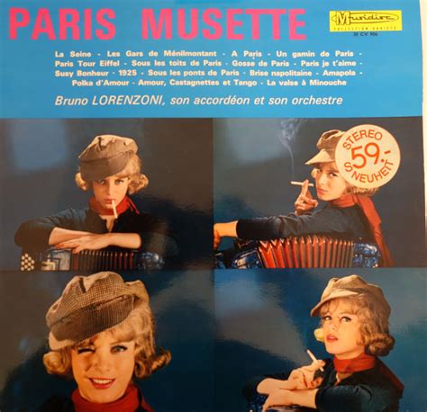 Bruno Lorenzoni Son Accordéon Et Son Orchestre Paris Musette Vinyl