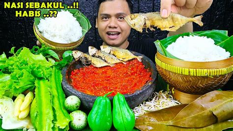 Laper Apa Doyan Mukbang Lalapan Mentah Ikan Asin Sambel Terasi