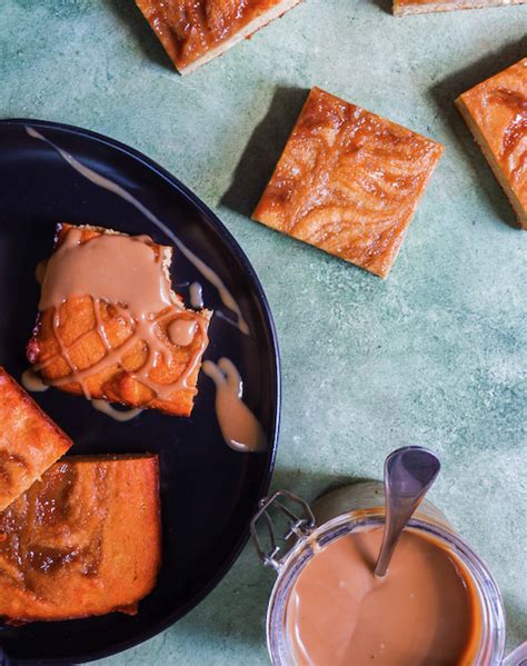 Paleo Caramel Banana Blondies — Yes Please Baked Goods