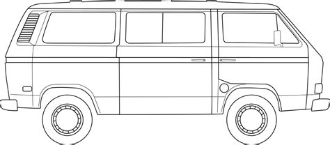 Vanagon Line Art Line Art Toy Car Art