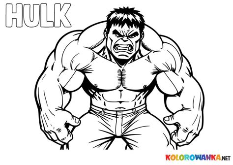 Kolorowanki Hulk