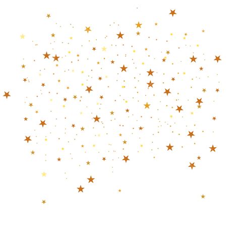 Gold Star Sparking Isolated Background Star Sparkling Falling