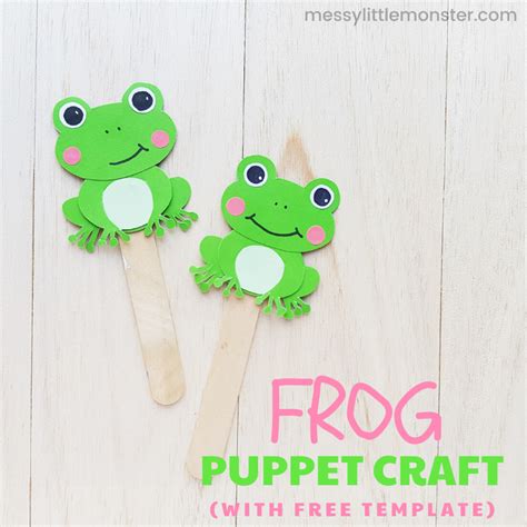 Frog Puppet Craft - Messy Little Monster