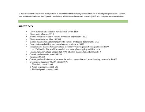 SOLUTION Acc 311 Module 3 Srs Educational Supply Company Workbook