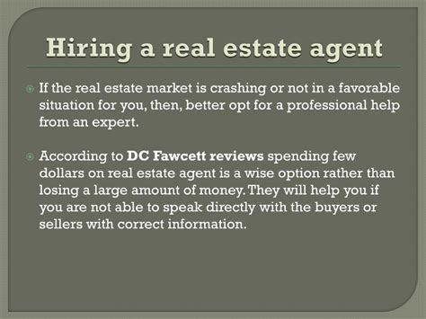 Ppt Dc Fawcett Real Estate Negotiation Tips For Investors Powerpoint