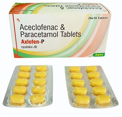 Aceclofenac Paracetamol Tablets Strength Mg At Rs Box In Ahmedabad