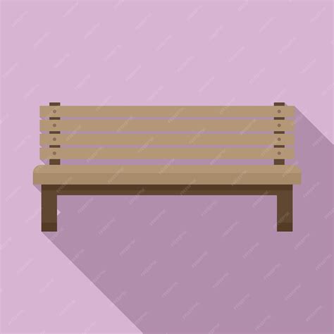 Premium Vector Park Bench Icon Flat Illustration Of Park Bench Vector Icon For Web Design